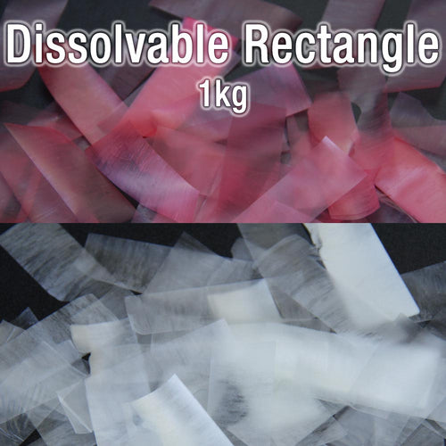 Dissolvable Rectangle Confetti (1kg)