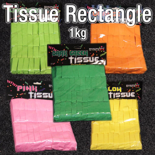 Tissue Paper Rectangle Confetti (1kg)